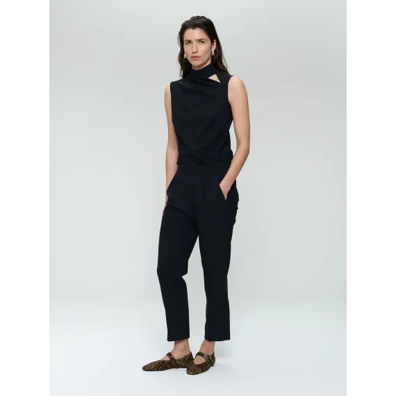 Jane Lushka.Lori strech technical jersey pants Black