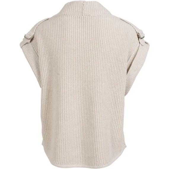 NÜ. Zindy strikkebluse. Bone