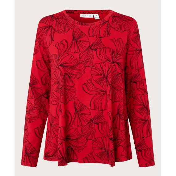 Masai. Badisna jersey top. Haute red