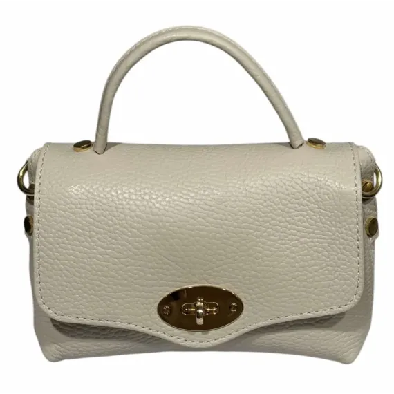 Bibba. Liten skinnveske. Creme