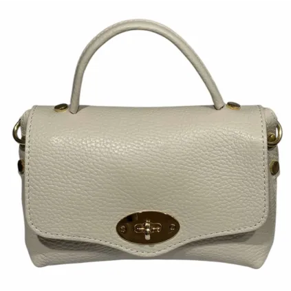 Bibba. Liten skinnveske. Creme