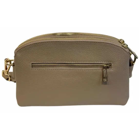 Bibba. 3-roms skinnveske. Beige