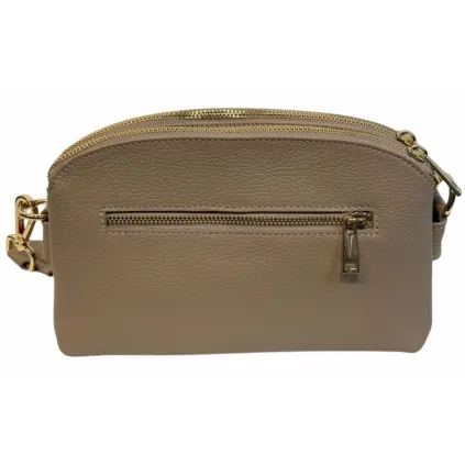 Bibba. 3-roms skinnveske. Beige