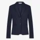 Jane Lushka. Tom Terry jersey Blazer. Blue