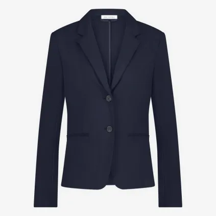 Jane Lushka. Tom Terry jersey Blazer. Blue