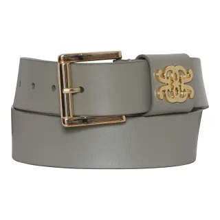 Gustav. Crystal lærbelte. Dusty green