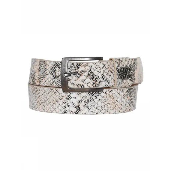 Gustav. Carolina lærbelte. Snakeprint