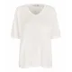Masai. Ballumi lin-mix jersey top. Hvit