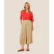 Masai. Ballumi lin-mix jersey top. Hvit
