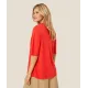 Masai. Ballumi lin-mix jersey top. Hvit