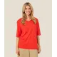 Masai. Ballumi lin-mix jersey top. Hvit
