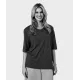 Masai. Ballumi lin-mix jersey top. Svart