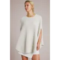 Sibin Linnebjerg. ADI poncho. Offwhite