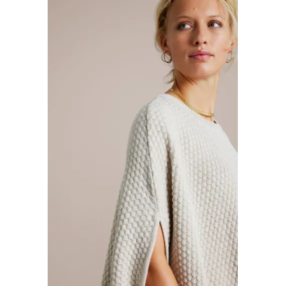 Sibin Linnebjerg. ADI poncho. Offwhite