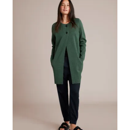 Sibin Linnebjerg. MARGIT cardigan. Melange grønn