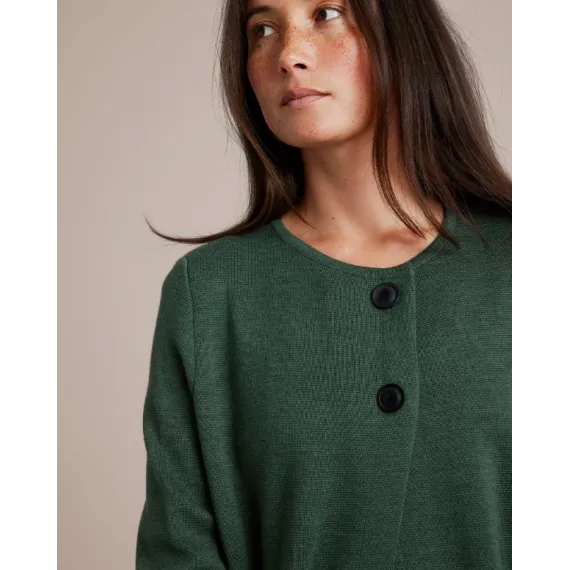 Sibin Linnebjerg. MARGIT cardigan. Melange grønn