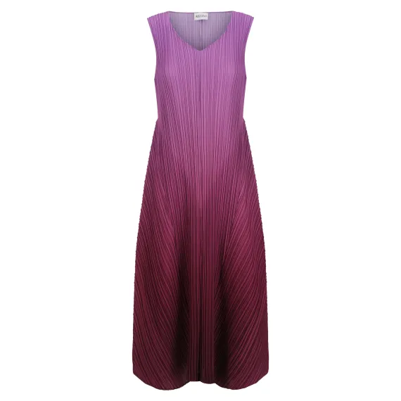 Alquema. Long estrella dress.Violet Sapphire