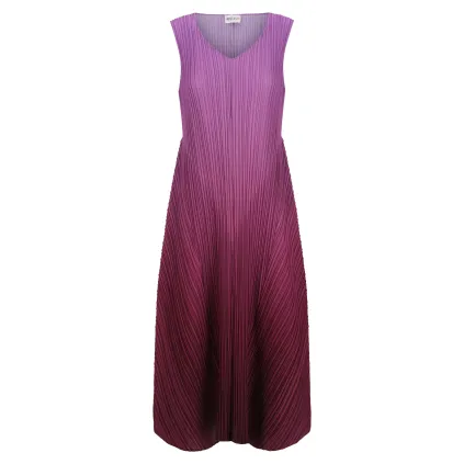 Alquema. Long estrella dress.Violet Sapphire