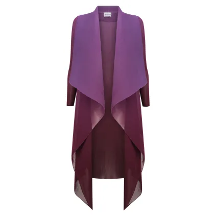 Alquema. Collare coat. Violet Sapphire