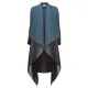 Alquema. Collare coat.Blue Steel to Graphite