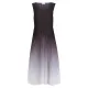 Alquema. Long estrella dress. Onyx to snow