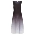 Alquema. Long estrella dress. Onyx to snow