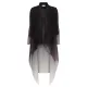 Alquema. Collare coat. Onyx to snow