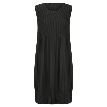 Alquema. Plisse Baby doll dress. Indigo