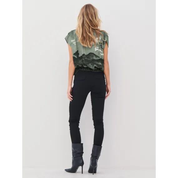 NÜ. ALLI s/s skjorte. Army mix