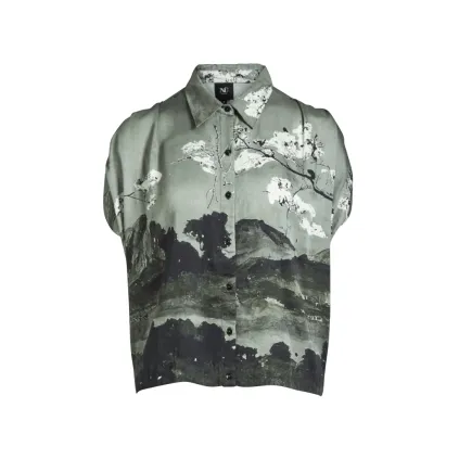 NÜ. ALLI s/s skjorte. Army mix