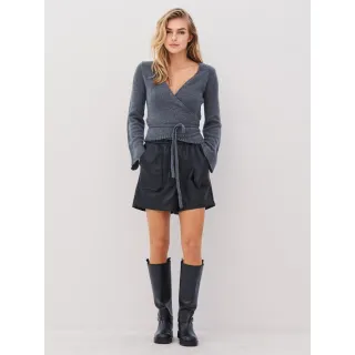 NÜ. ALEXA strikkebluse. Grey