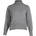 NÜ. ADEA strikkebluse. Grey mix