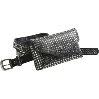 NÜ. AKIA BELTBAG. Svart