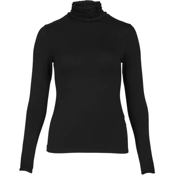 NÜ. ADELE høyhalset  t-skjorte. Svart