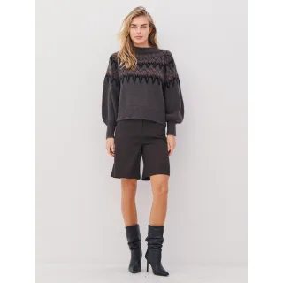 NÜ. ALENA strikket genser. Grey mix