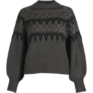 NÜ. ALENA strikket genser. Grey mix