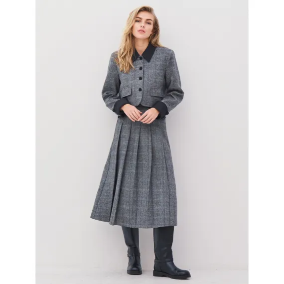 NÜ. ANGELA jakke. Grey mix