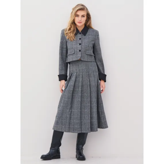 NÜ. ANGELA jakke. Grey mix