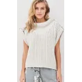 NÜ. Zindy strikkebluse. Bone