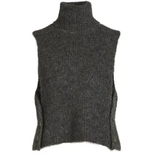 NÜ. AGNES strikke-vest. Brown