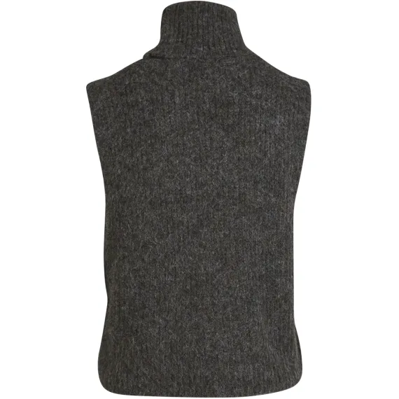 NÜ. AGNES strikke-vest. Brown