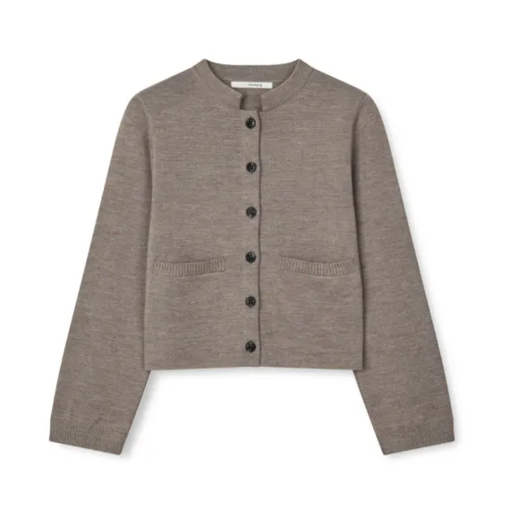 Sibin Linnebjerg. Sena cardigan. Dark sand