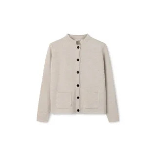 Sibin Linnebjerg. DELL cardigan. Light melange grey
