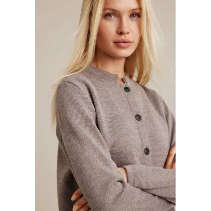 Sibin Linnebjerg. DELL cardigan. Solid grey