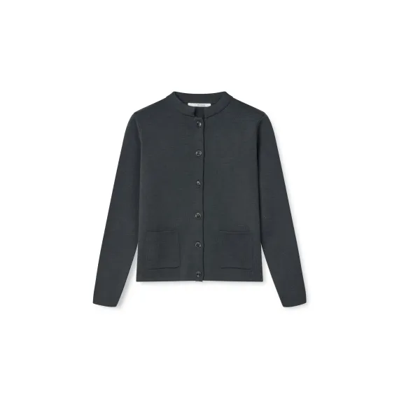 Sibin Linnebjerg. DELL cardigan. Solid grey