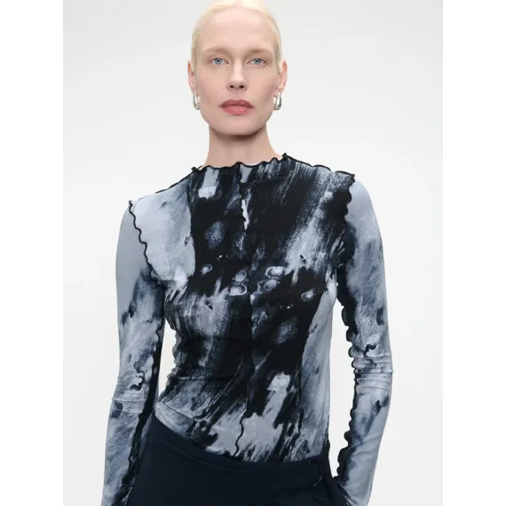 Jane Lushka. Jeanette Allover print top
