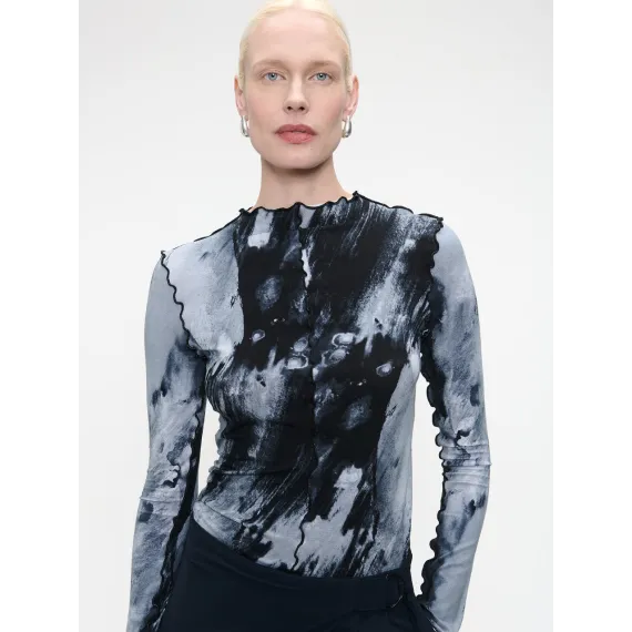 Jane Lushka. Jeanette Allover print top