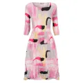 Alquema. Smash Pocket Dress. Flamingos
