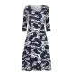 Alquema. 3/4 Sleeve Smash Pocket Dress. Storm