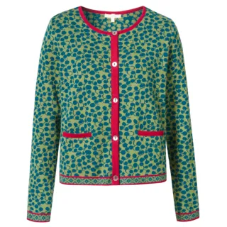 Himalaya.  Fella jacquard kort jakke. Flaskegrønn